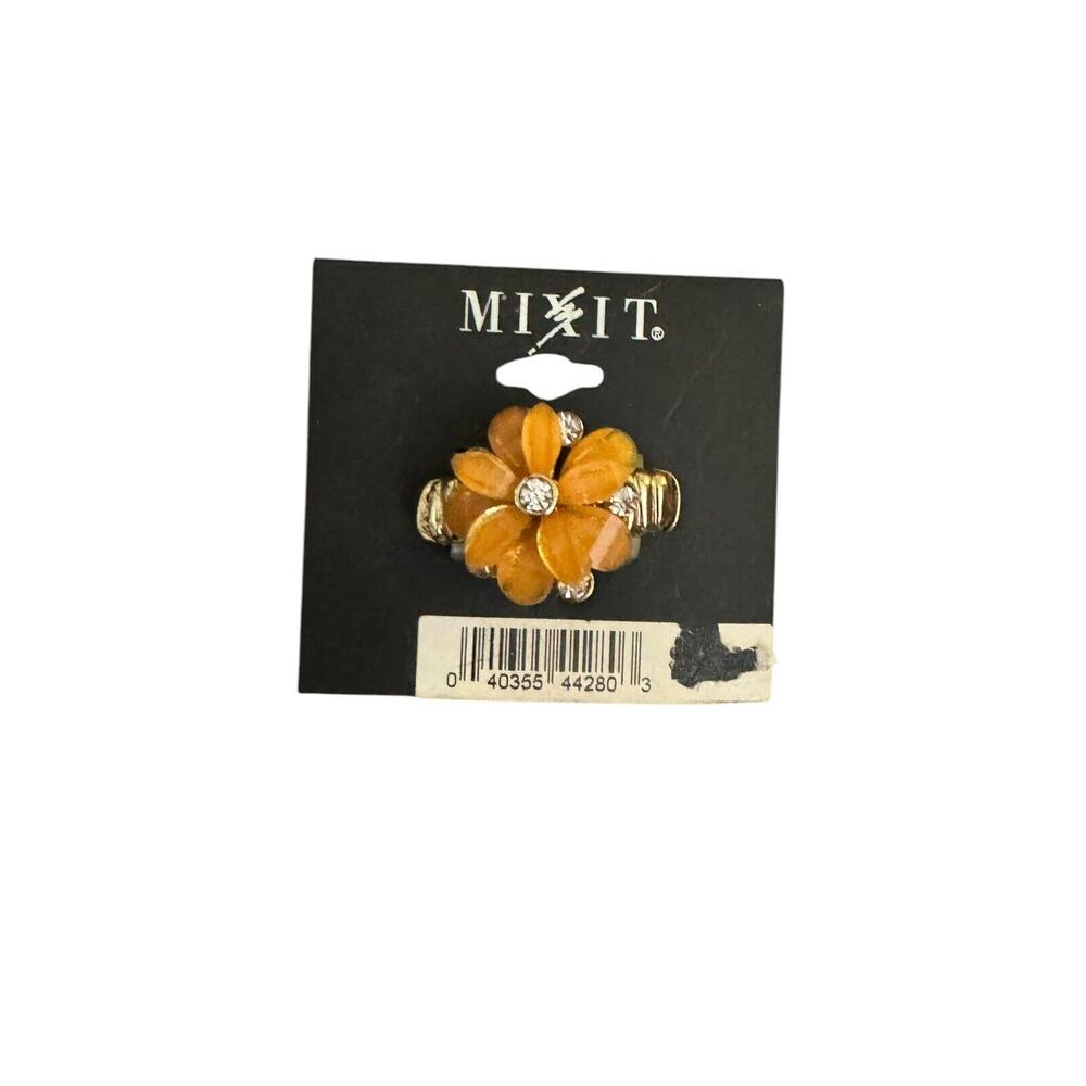Mixit Ring Yellow Flower Statement Fashion Women Ring Size Stretchable